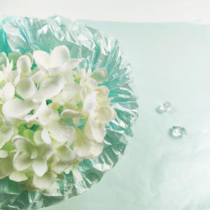Emballage de bouquet bleu <span class=keywords><strong>eau</strong></span> clair <span class=keywords><strong>papier</strong></span> imperméable <span class=keywords><strong>papier</strong></span> froissé hermétique pour l'emballage - Product Image 3