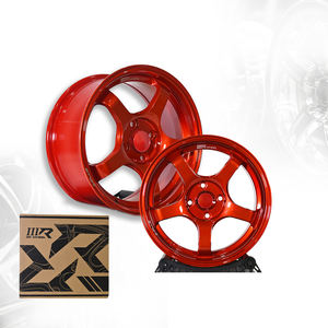 Rueda de Coche Ligera TE37 Saga S-Plus 17x7.5 4H100 ET38 de Aleación de Aluminio 3R Color Rojo Caramelo, Lista para Pista, Exportación a Malasia 03513-V3 - Product Image 1