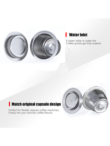 Set di 1 Capsula per Macchina NESPRESSO, Sistema di Filtrazione Mini in Acciaio Inox 304 di Grado Alimentare, Gusto Dolce, per Caffè - Product Image 5