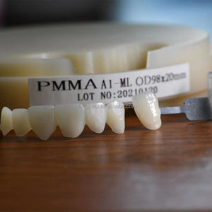 Disque de laboratoire dentaire <span class=keywords><strong>PMMA</strong></span> pour système de fraisage ouvert <span class=keywords><strong>CAD</strong></span> <span class=keywords><strong>CAM</strong></span> disque en résine dents blanches dentaire <span class=keywords><strong>PMMA</strong></span> multicouche 98*10-30mm - Product Image 6