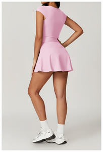 Robe de sport de base anti-exposition avec coussin de poitrine respirant en plein air Golf beauté dos Yoga jupe de tennis - Product Image 3