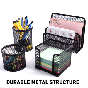 Foska a buon mercato acciaio laccato forte e spessa maglia metallica forniture <span class=keywords><strong>da</strong></span> ufficio <span class=keywords><strong>da</strong></span> tavolo organizzatore Multi-funzione porta penne <span class=keywords><strong>da</strong></span> ufficio - Product Image 4