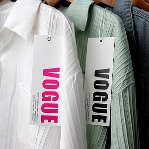 Tùy chỉnh sang trọng tái chế hangtags các tông đặc biệt với logo riêng thẻ may cho quần áo chất liệu giấy sang trọng - Product Image 3