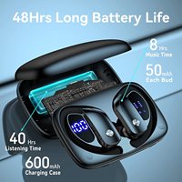 Headset Bluetooth Nirkabel TWS 5.3 Terbaru 2024 Amazo Ebey, Earphone untuk Power Beat Pro Wireless Earphones