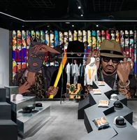Latar Belakang Grafiti yang Dilukis Tangan Gaya Hipster Mural Industri Toko Pakaian Studio Senam Studio Tari Hip-hop Wallpaper Tari Jalanan