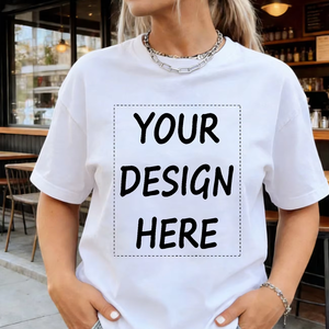 Individuelles Design Sublimations-Logo Damen T-Shirt Umweltfreundliches Polyester-Spandex O-Ausschnitt Kurzarm Übergröße Sommer Grafik-Druck - Product Image 1
