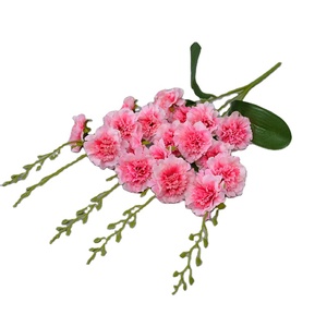 Ramo de <span class=keywords><strong>claveles</strong></span> de seda artificial al por mayor, adornos de mesa para sala de estar, <span class=keywords><strong>claveles</strong></span> largos - Product Image 1