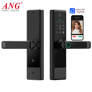 Serrure de porte intelligente en aluminium avec empreinte digitale, caméra, carte IC, Tuya Wifi, serrure électronique pour porte en bois, OEM ODM - Product Image 3