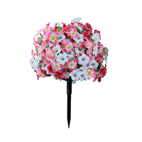 Guirlande de fleurs géante unique pour mariage, décoration en soie, hydrangea réaliste en plastique, fleur artificielle pour jardin extérieur