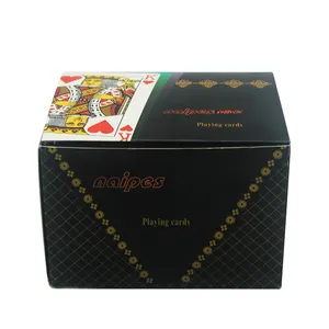 Customise Design 32-Card Poker Baloot Game PVC Poker Supply with Printing Table Free Sample Plastic Material with Custom Logo