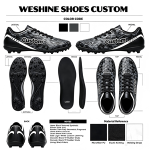 <span class=keywords><strong>Botas</strong></span> de Fútbol para Niños, con Tacos Moldeados en TPU, de Caña Baja, Malla Transpirable, Multicolor, para Entrenamiento en Césped <span class=keywords><strong>Artificial</strong></span> - Product Image 1