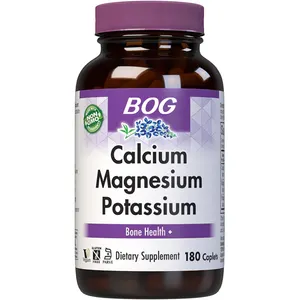 OEM/ODM calcio magnesio más cápsulas de potasio vitamina D3, hueso saludable libre de soja, sin leche