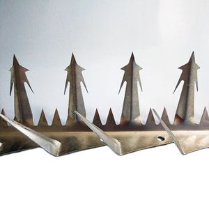 उच्च गुणवत्ता वाले स्टेनलेस स्टील या गैल्वेनाइज्ड स्टील शार्क दांत की दीवार स्पाइक एंटी-बर्ड स्पाइक - Product Image 2