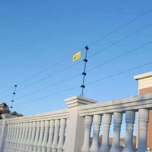 Высоковольтная электрическая система охранной сигнализации для дома с функцией защиты от взлома, включая зарядное устройство, провода и столбы для предотвращения вторжений - Product Image 2