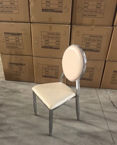 Chaises d'hôtel modernes en métal, très vendues, design simple et empilable, pour les mariages, les restaurants, les banquets, électro-plaquées, excellent rapport qualité-prix - Product Image 5
