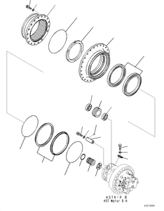 11Y-27-40301 unità finale 11Y-27-40300 11Y-27-40201 11Y-27-40102 11Y-27-40101 per Bulldozer D39EX-23 D37EX-23 Komatsu - Product Image 2