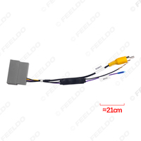 Adaptateur de câblage de recul pour stationnement de voiture, prise vidéo femelle 32 broches, câble RCA avec carte de conversion d'alimentation 12V-6V pour modèles de voitures Honda