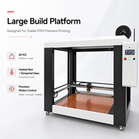 Imprimante 3D FDM professionnelle grand format, haute vitesse, en alliage d'aluminium, équipement de fabrication additive, nouveau modèle, garantie 1 an, USB, usage industriel