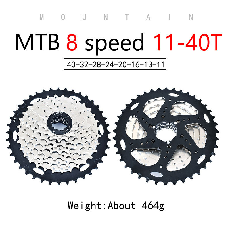 8 vitesses 11-40T Argent