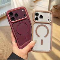 Coque de téléphone magnétique antichoc 3-en-1 élégante pour iPhone 18 17 16 15 14 Plus 13 12 18 Pro Max 11 – Protection intégrale transparente