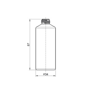 Bottle 50ml round with thread and nozzle - Product Image 3