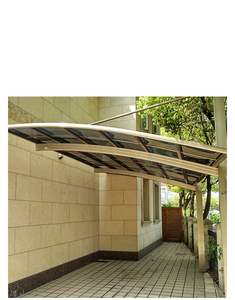 Weleadadleadport ระบบจอดรถกลางแจ้งโครงเหล็กรูปใบเรือโครงเหล็กอลูมิเนียมหลังคาทรงคานคู่ปรับแต่งง่าย - Product Image 5