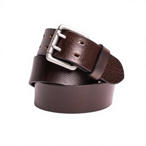 Cinturones de Cuero Genuino con Logotipo Personalizado por Transferencia Térmica, Accesorios para Hombre, BS INTERNATIONAL, Vintage, Ecológicos, Impermeables - Product Image 1