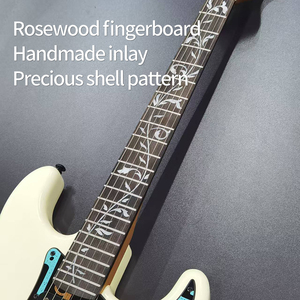 New ST Electric <strong>Guitar</strong> with Rosewood Sides Inlaid Fingerboard 6 <strong>Strings</strong> Fast Shipping - Product Image 2