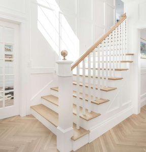 Revestimiento de Limpieza Ecológico y Duradero <span class=keywords><strong>para</strong></span> Uso en Interiores, <span class=keywords><strong>para</strong></span> Apartamentos y Hoteles, Escalera Moderna de <span class=keywords><strong>Madera</strong></span> de Roble Blanco Mate - Product Image 6