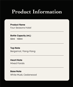 น้ำมันหอมระเหยโรงแรมโฟร์ซีซั่นส์ 50 มล. กลิ่นไม้หอม น้ำมันอโรมาเธอราพี - Product Image 6