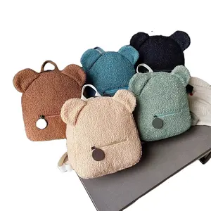 Kawaii Plush Teddy Bear Backpack Toddler Cartoon Book Bags Kids School Bag Cute Children Schoolbag Mini Stuffed Animals Backpack