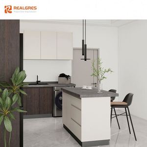 Isla de <span class=keywords><strong>Cocina</strong></span> Compacta Realgres con Barra de <span class=keywords><strong>Desayuno</strong></span> y Compartimentos de Almacenamiento Ocultos - Product Image 3