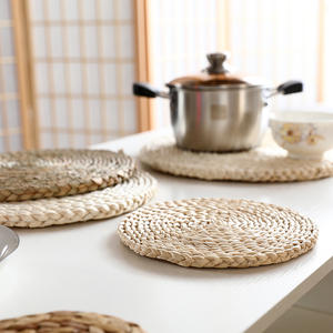 Manteles individuales de mesa de comedor tejidos redondos promocionales reciclables naturales Mantel individual de mesa de comedor para <span class=keywords><strong>restaurante</strong></span> - Product Image 2