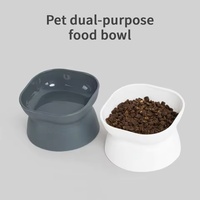 Gamelle grande capacité pour chats et chiens de petite à moyenne taille, anti-renversement, design mignon, pour la protection du cou des animaux