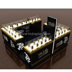 Expositor de Perfume de belleza al por menor Escaparate Tienda Muebles Vitrine <span class=keywords><strong>Quiosque</strong></span> Mesa de exhibición Gabinete de exhibición de perfume de vidrio - Product Image 5
