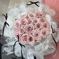 Rouleau de papier d'emballage floral transparent personnalisé avec motif de dentelle, petit et charmant, en PE écologique et imperméable pour mariage