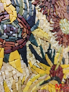 <span class=keywords><strong>Vincent</strong></span> van Gogh Vase avec quinze mosaïque Sunflow Pierre classique et peintures en pierre élégantes puzzle gemmes artisanat entièrement fait à la main - Product Image 6