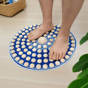 Tapete de Massagem para Pés em Madeira Natural, Placa de Pressão para Dedos, Ajuda a Dormir, Super Jogging - Product Image 1