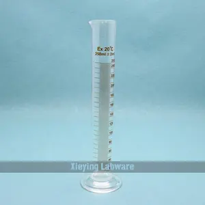 Cilindro di misurazione 2000 in vetro borosilicato da laboratorio da 10ml ~ 3.3 ml con Base rotonda e beccuccio