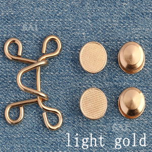 Botones vaqueros ajustables de cobre 27/32, hebilla de gancho para <span class=keywords><strong>collar</strong></span> sin clavos con remache y accesorios de sujeción de ojo, venta al por mayor - Product Image 4
