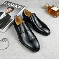 Chaussures classiques Penny à enfiler pour hommes en cuir véritable, style formel de luxe, légères, antidérapantes, toutes saisons 2026, silencieuses