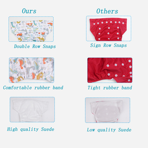 Nouveaux produits pour les soins de bébé meilleure couche-culotte réutilisable bon marché pour bébé filles et garçons - Product Image 5