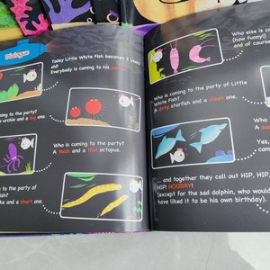 Piccolo pesce bianco che si trova profondamente sotto <span class=keywords><strong>il</strong></span> <span class=keywords><strong>mare</strong></span>, 1 set di 10 libri, libri illustrati, libri illustrati per l'illuminazione dei bambini - Product Image 4