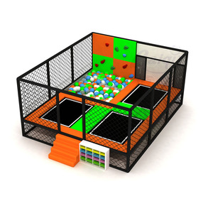 Équipement <span class=keywords><strong>de</strong></span> parc <span class=keywords><strong>de</strong></span> trampolines intérieur personnalisable, équipé <span class=keywords><strong>de</strong></span> filets <span class=keywords><strong>de</strong></span> protection, <span class=keywords><strong>de</strong></span> murs d'<span class=keywords><strong>escalade</strong></span> et <span class=keywords><strong>de</strong></span> blocs <span class=keywords><strong>de</strong></span> mousse adaptés - Product Image 4