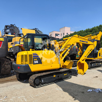 Excavatrice sur chenilles d'occasion KOMATSU PC56 de 5,6 tonnes, fournisseur de machines de construction PC55MR PC60 PC58 pour la préparation des chantiers