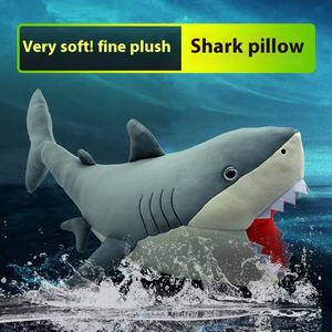 Grand Requin <span class=keywords><strong>Megalodon</strong></span> Créatif, <span class=keywords><strong>Jouet</strong></span> en Peluche Brodé, Animal Marin, Modèle d'Usine, Lot d'Anniversaire, Soulagement du Stress, Remplissage en Coton PP - Product Image 3