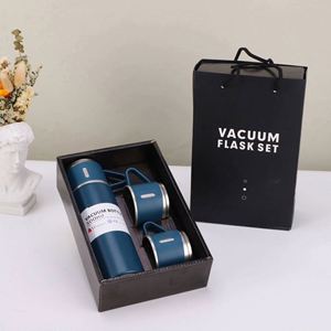 Modern Stainless Steel Tumbler Vacuum Insulated Flask Handle and Lid Tumbler <b>Gift</b> <b>Box</b> Included Tumbler Drinking Flask Set - Product Image 5