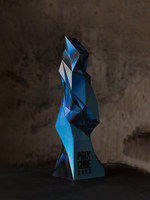 Trophée en cristal métallique personnalisé, design créatif, médaille de modélisation artistique, récompense pour le personnel exceptionnel en Chine, commémoration
