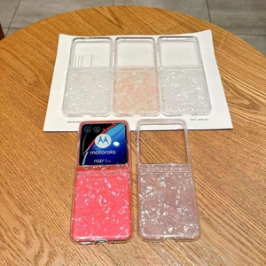 Nueva cubierta protectora con patrón de carcasa translúcida brillo perlado para <span class=keywords><strong>Motorola</strong></span> <span class=keywords><strong>Razr</strong></span> 50 2024 funda para teléfono móvil - Product Image 2