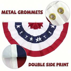 Banderas de Eventos de Poliéster con Impresión Digital de Alta Calidad, Entrega Rápida y Económica al por Mayor, Bandera de Medio Abanico - Product Image 4